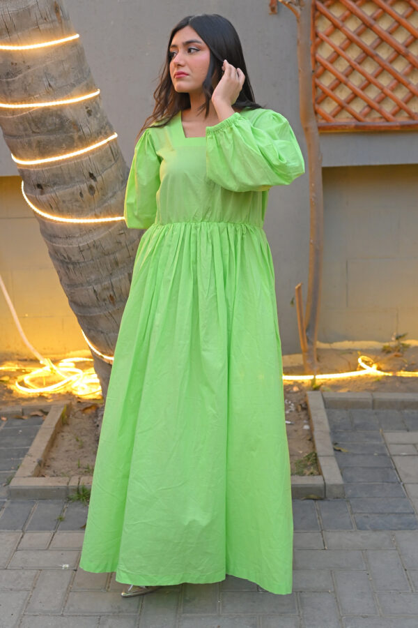 Neon Green Long Dress