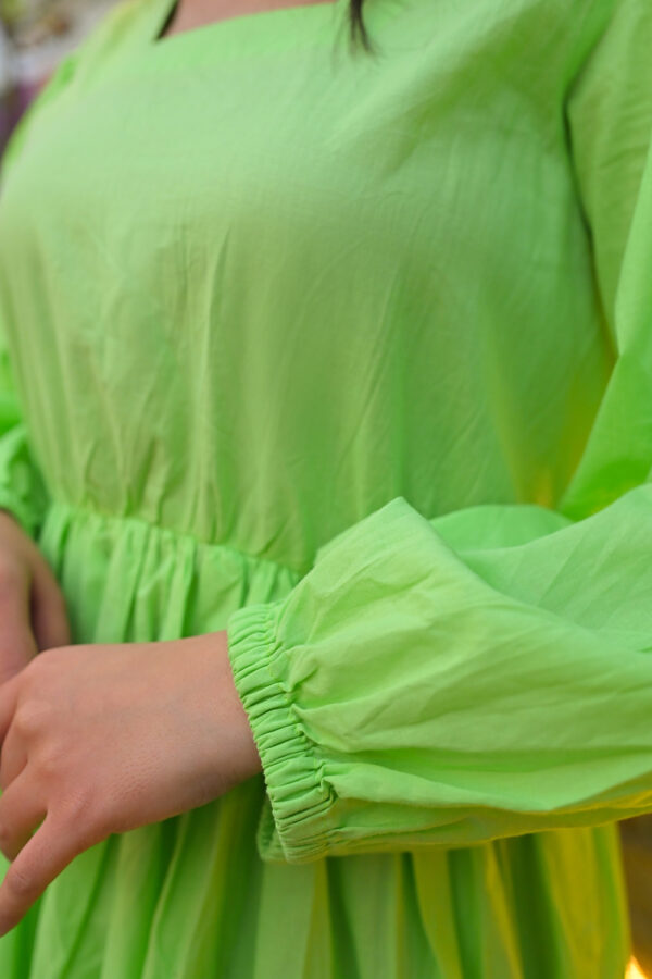 Neon Green Long Dress - Image 6