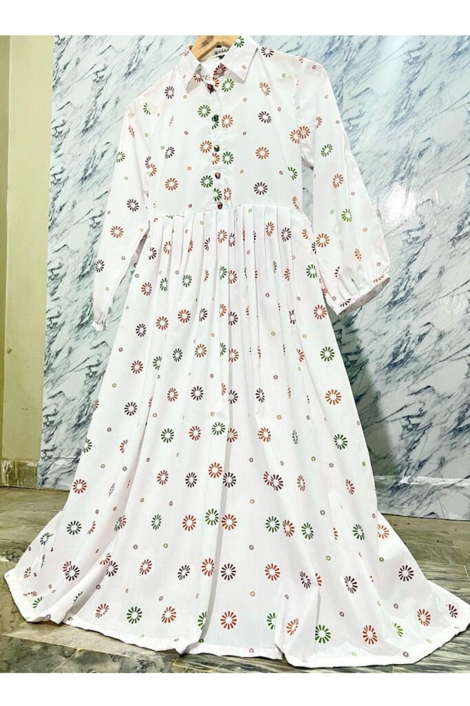 White long dress