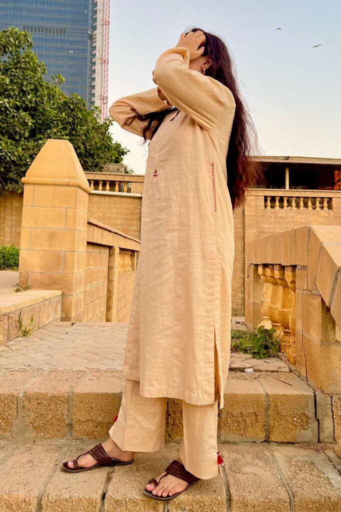 Khaddar Solid Beige