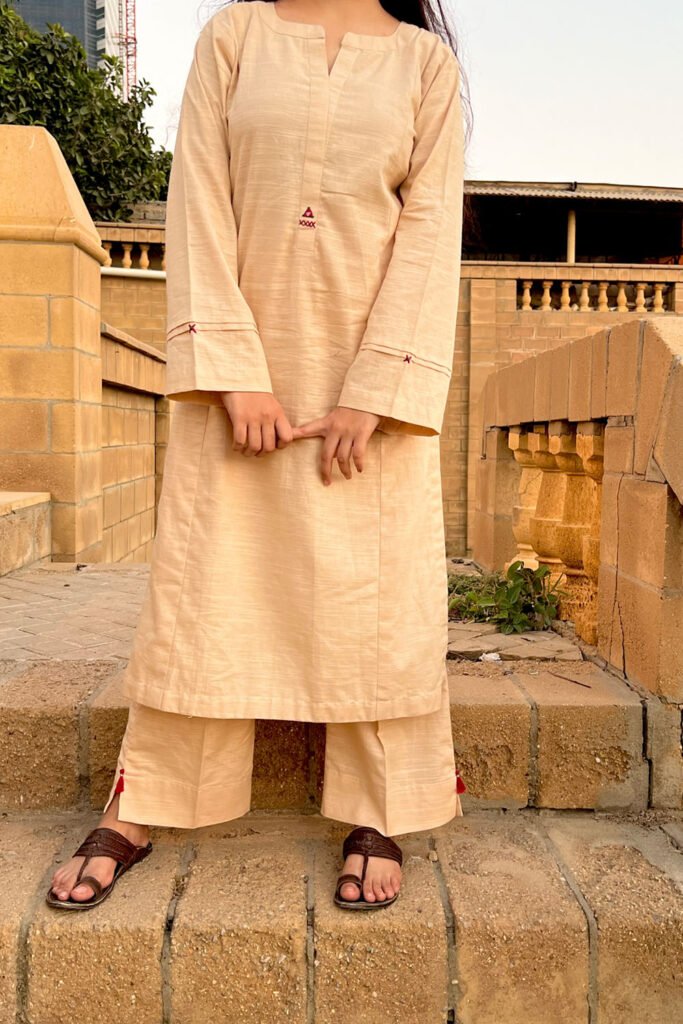 Khaddar Solid Beige
